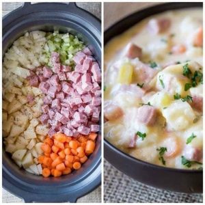 Creamy ham and potato soup, Potato soup recipe