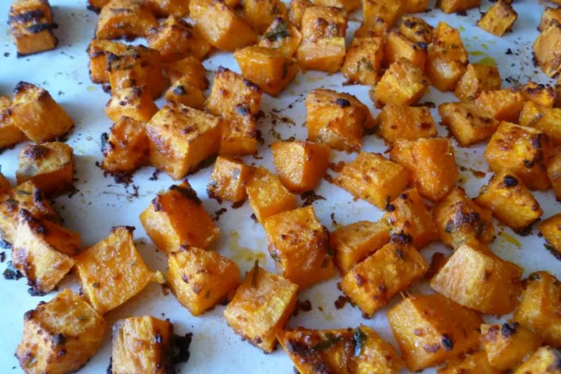 Baked Parmesan Sweet Potatoes