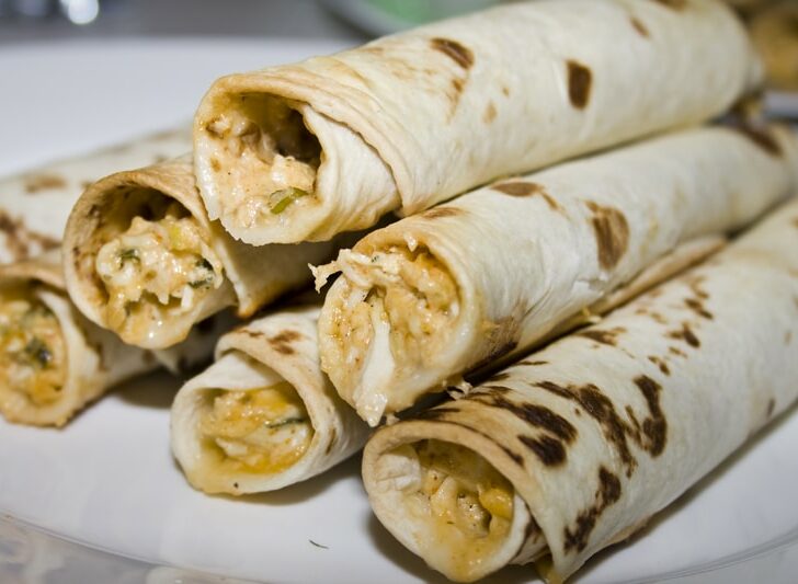 Cream Cheese and Chicken Taquitos
