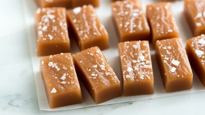 Delicious homemade caramels