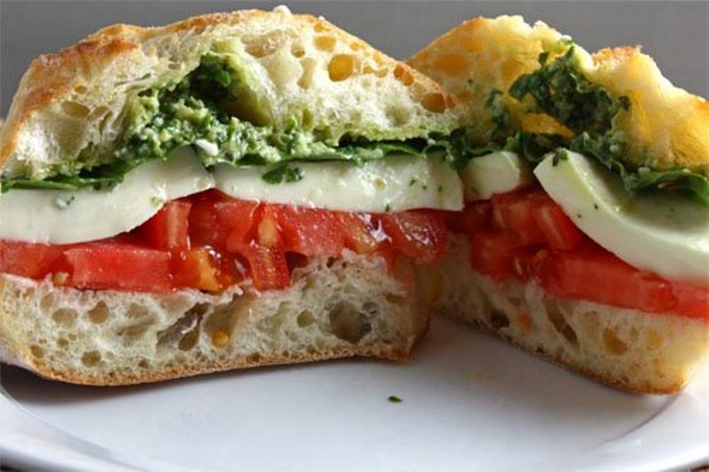 Grilled caprese sandwich