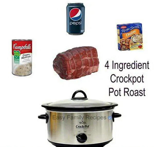4 Ingredient Crockpot Pot Roast