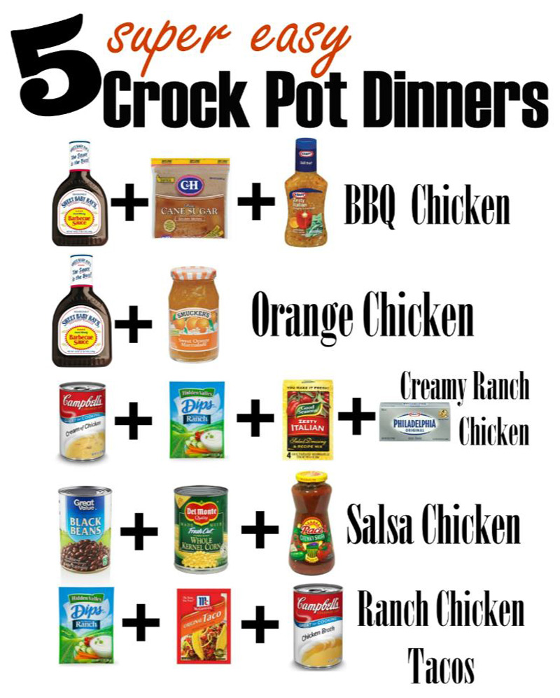 Super Easy Crock Pot Dinners