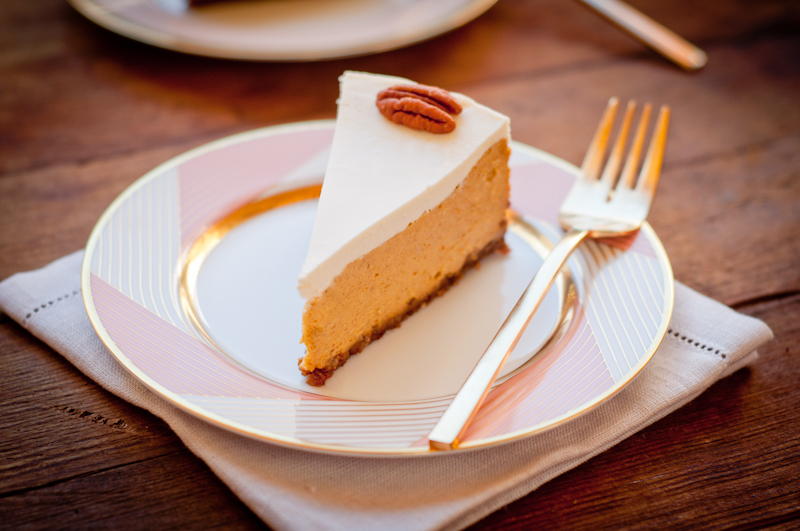 bourbon pumpkin cheesecake