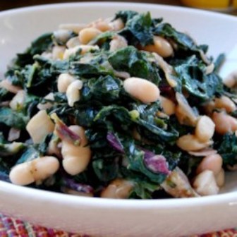 Savory White Beans and Spinach