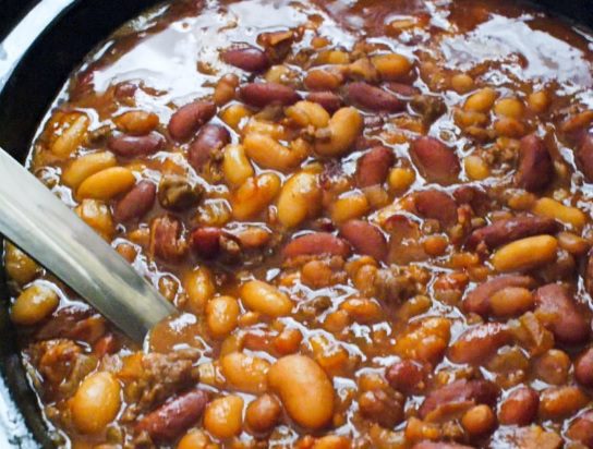Best Ever Crock Pot Cowboy Beans