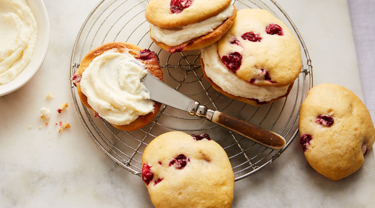 Cranberry Ricotta whoopie pies