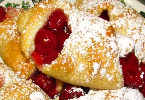 Easy Cherry Filled Crescents