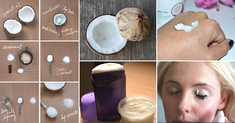 HOW TO MAKE EVERY KIND OF COCONUT OIL BEAUTY PRODUCTS IN 5 STEPS OR LES