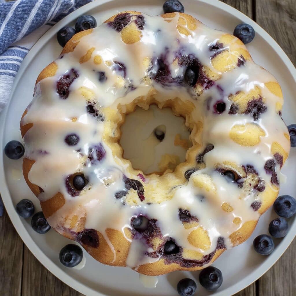 Luscious Lemon Blueberry Pound Cake Recipe