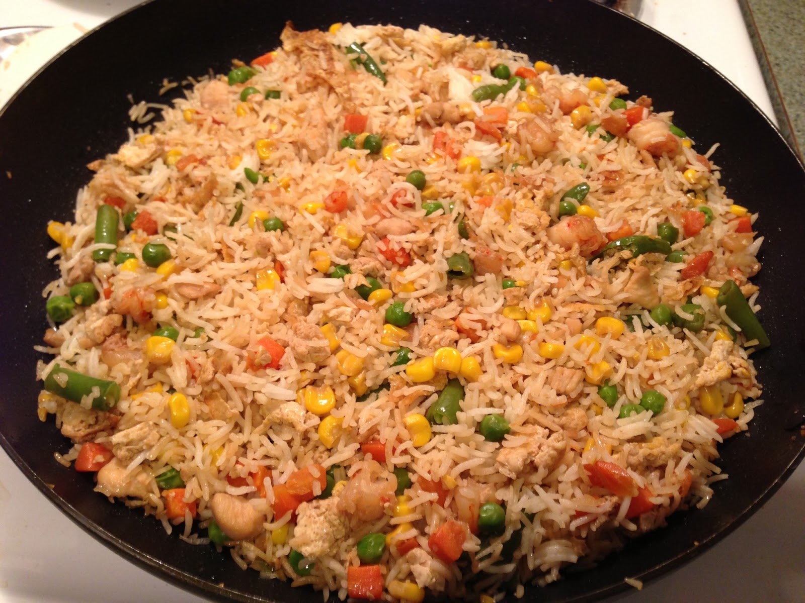 Chinese Chicken Fried Rice II - Nine Recipes