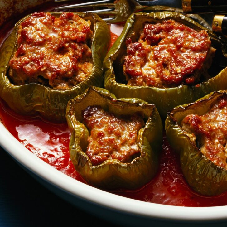 Flavorful and Meaty Stuffed Green Peppers