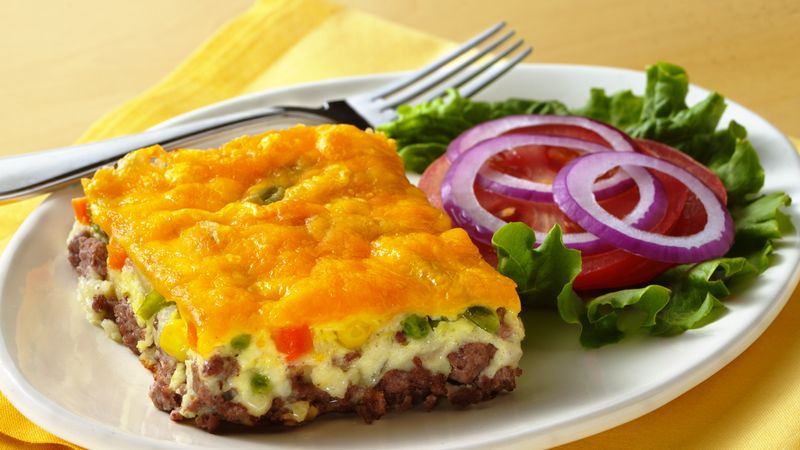 Impossibly Easy Cheesburger Pie