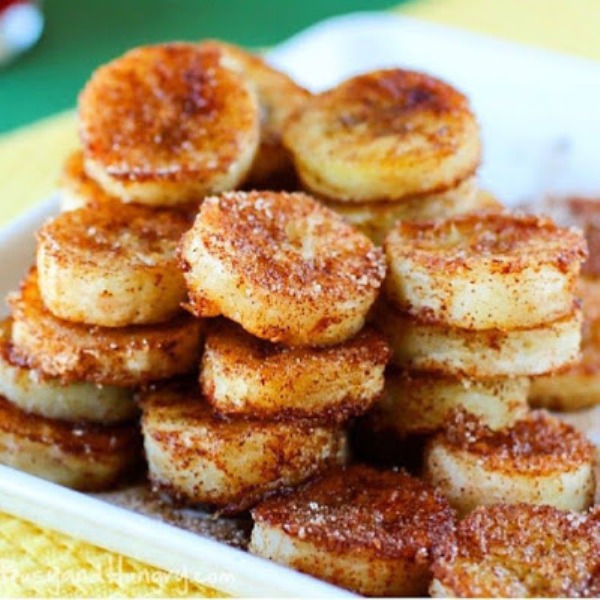 Healthy Cinnamon “Fried” Bananas