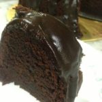 Deep Chocolate Sour Cream Pound Cake