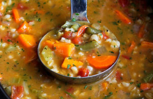 Vegetable Barley Soup - Nine Recipes