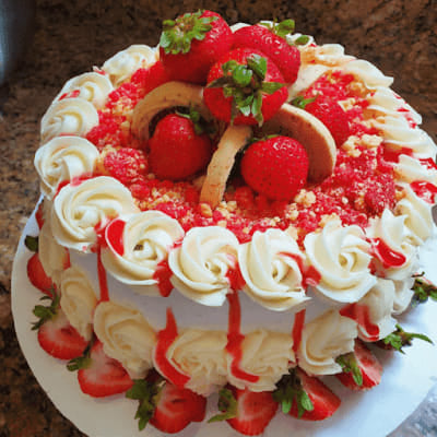 Glazed Strawberry Bundt Cake 1