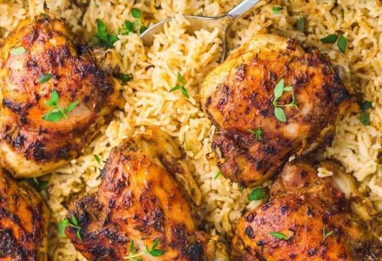 Oven Baked Chicken And Rice