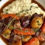 Red Wine Braised Beef Stew With Potatoes And Carrots