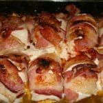 Bacon Wrapped Smoked Gouda Stuffed