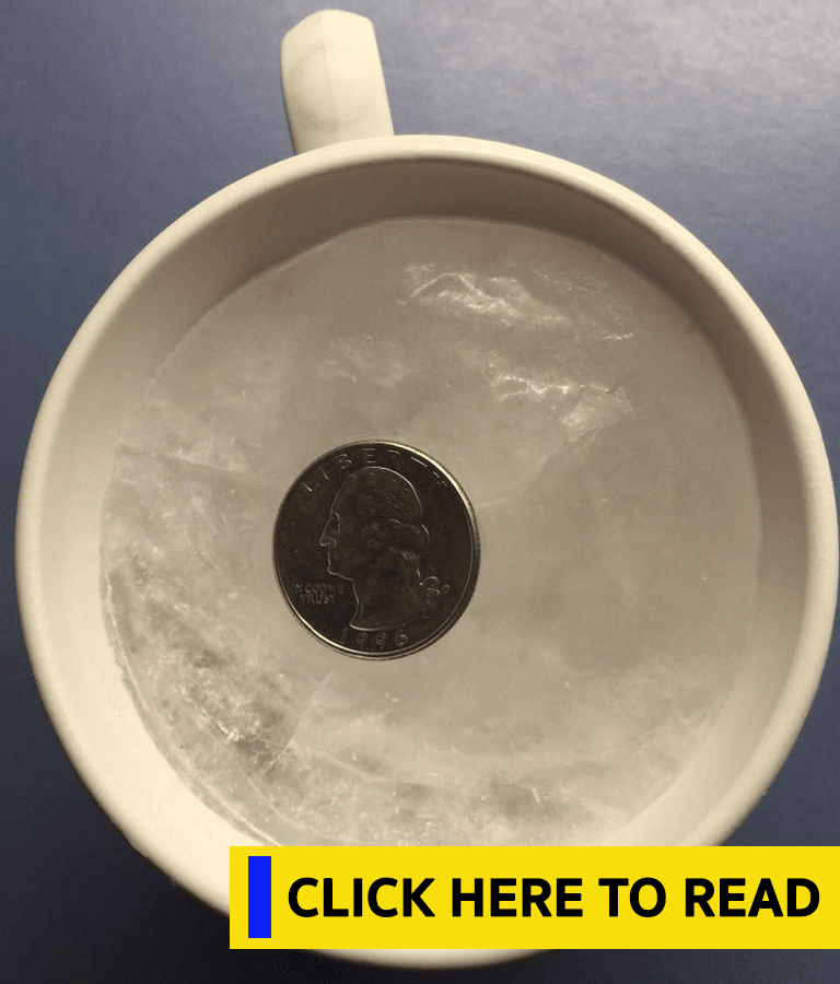 f You Are Going On Vacation Put a Quarter On a Cup of Ice. Heres Why