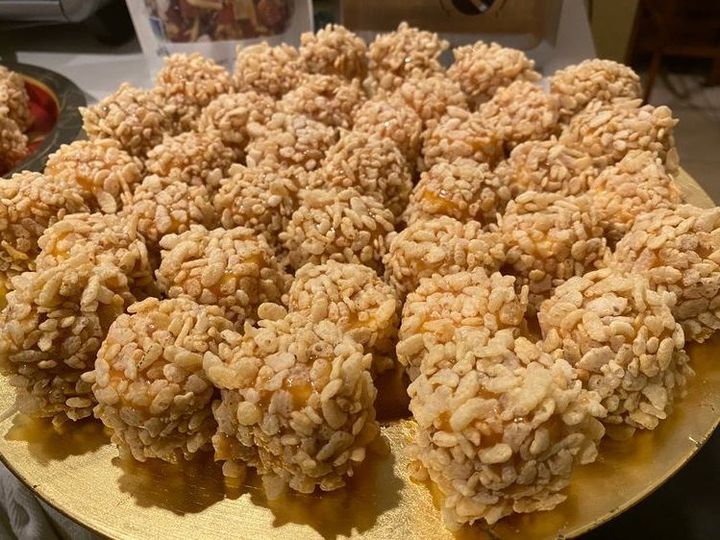 Caramel Marshmallow Rice Krispie Balls Recipe