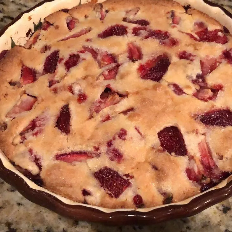 Easy Crustless Fresh Strawberry Pie Recipe