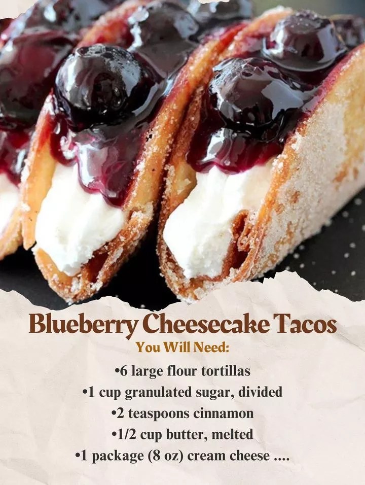 Blueberry Cheesecake Tacos Recipe