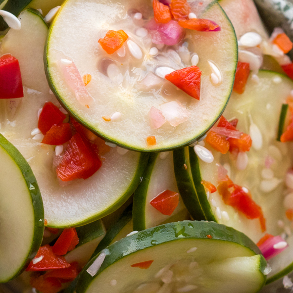Crispy Asian Cucumber Salad