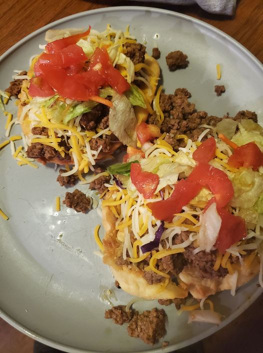 Homemade Indian tacos