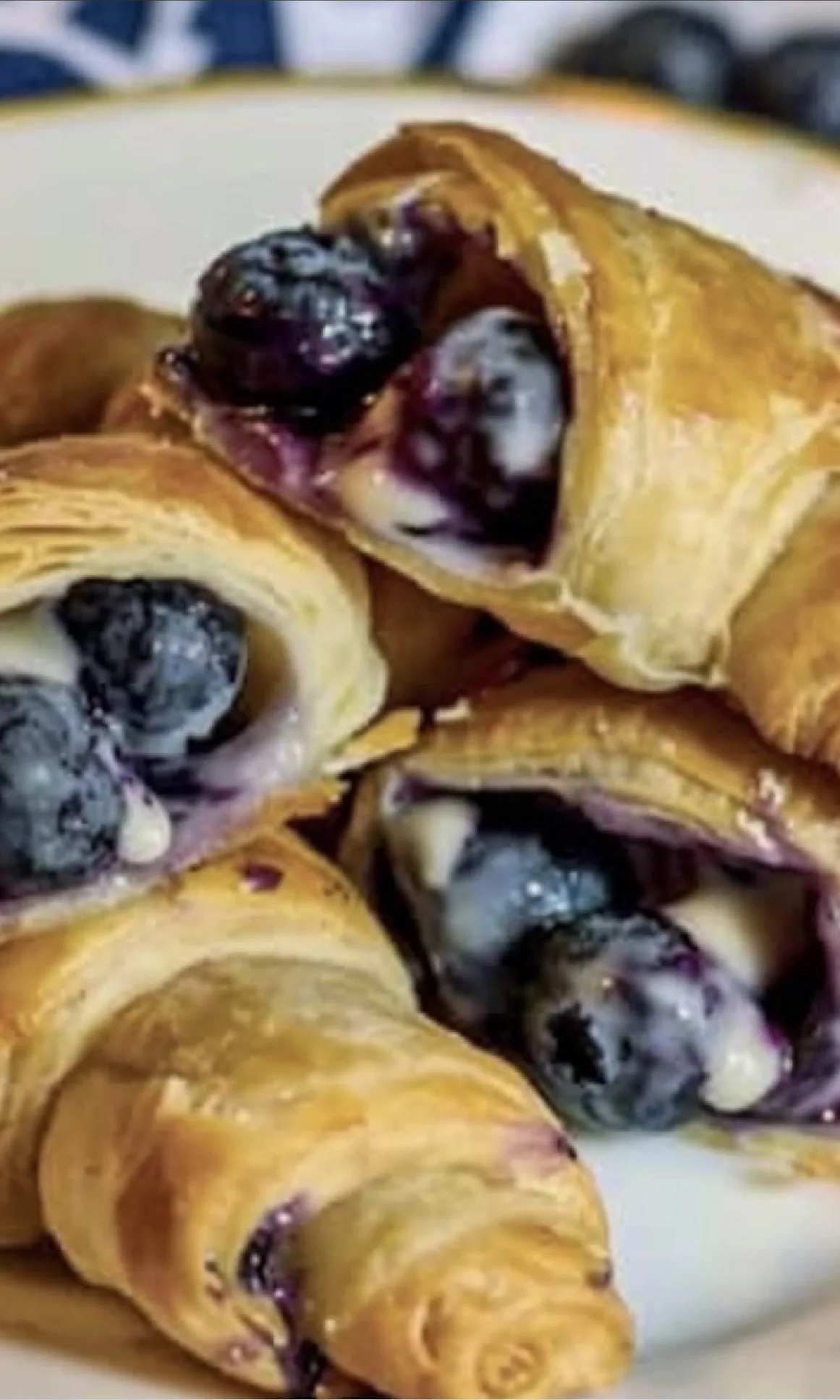 Love this Blueberry Cheesecake Rolls  recipe? Pin it to your Dessert Board to share the sweetness