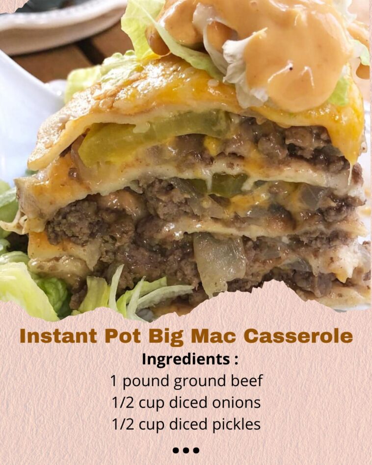 Instant Pot Big Mac Casserole