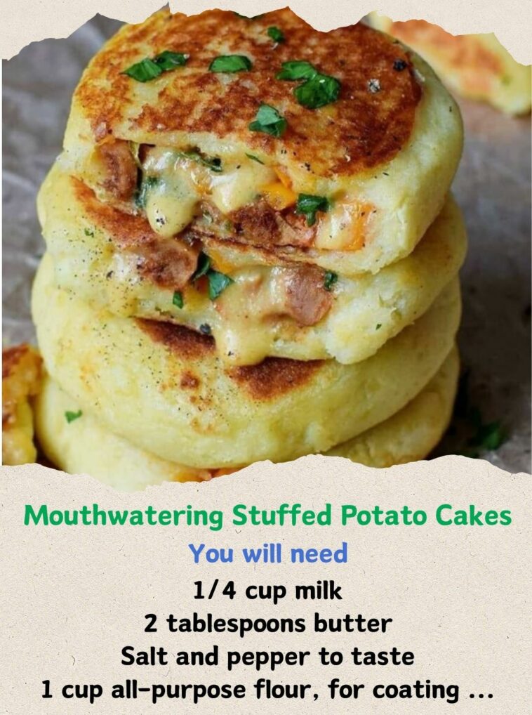 Mouthwatering Stuffed Potato Cakes