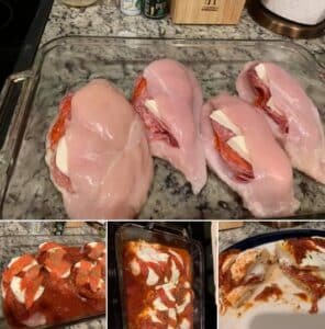 Stuffed Chicken with Italian Delights