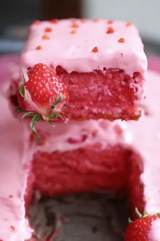 Double Strawberry Cake