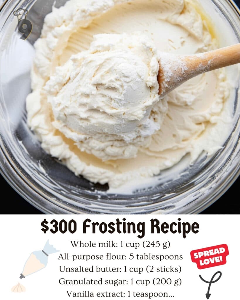 300 Frosting Recipe Pinterest Pin for Cookfosters