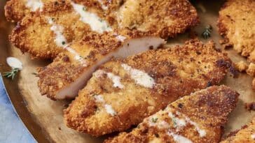 Crispy Caesar Chicken Cutlets Recipe