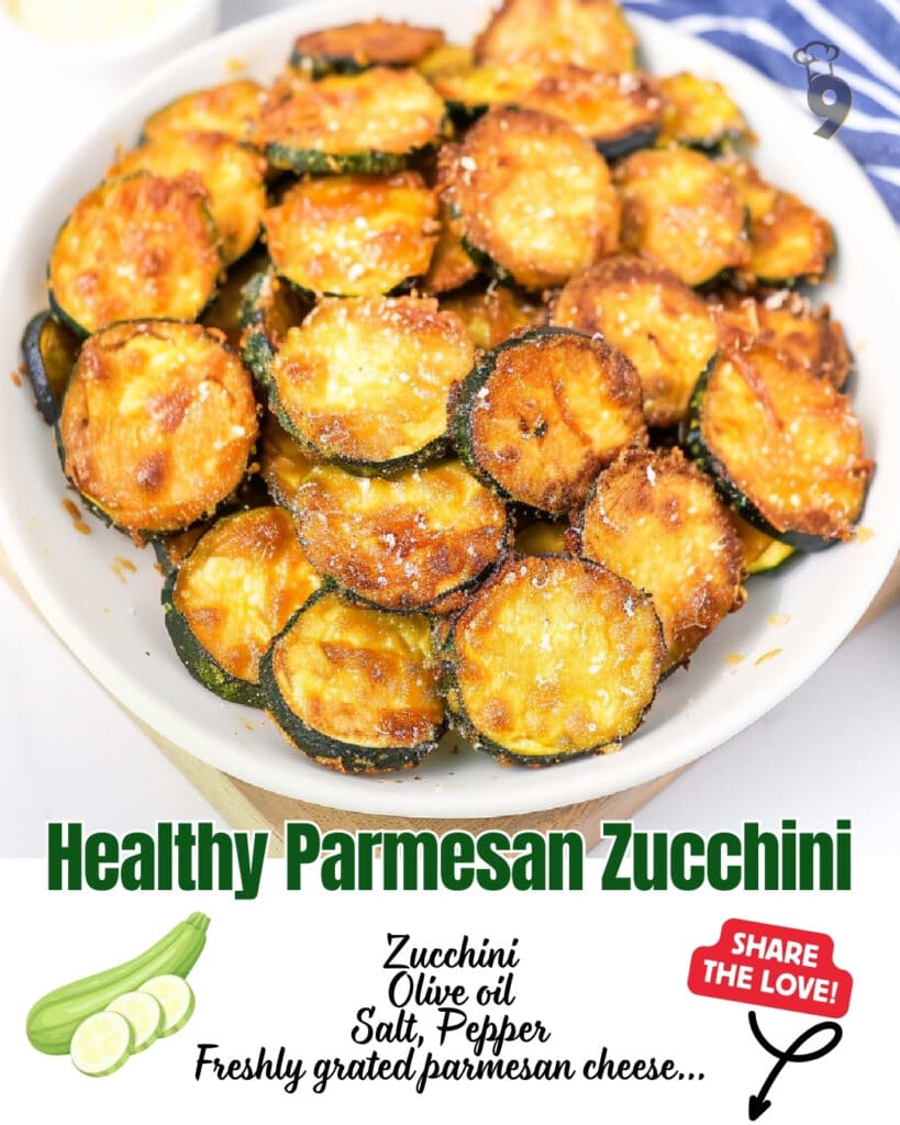 These Crispy Parmesan Zucchini Bites are the perfect low-carb snack or side dish. Easy to make and delicious to eat!