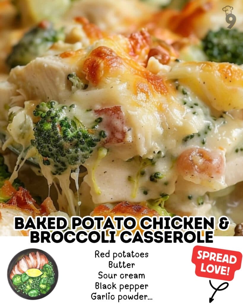 Baked Potato Chicken Broccoli Casserole