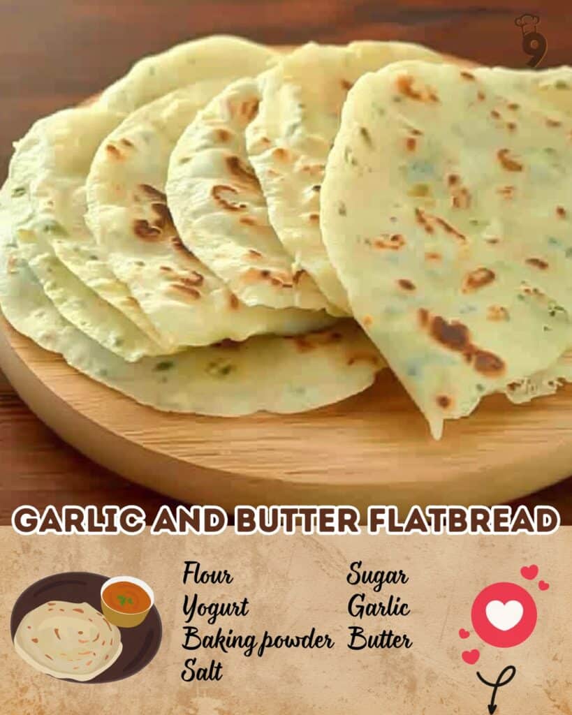 Garlic and Butter Flatbread Pin