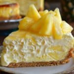 No Bake Pineapple Mousse Cheesecake