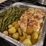 Tonights Dinner Easy Baked Chicken Potatoes and Green Beans