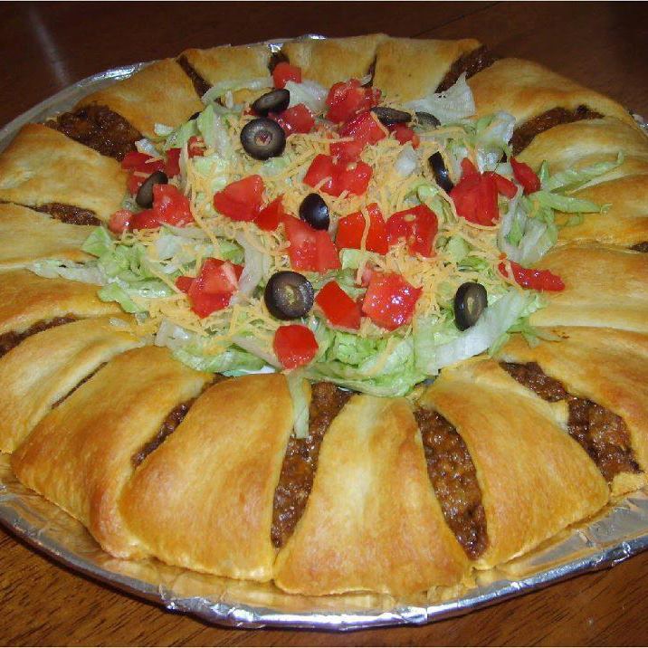 Pillsbury’s Crescent Roll Taco Bake – Try it, you will not regret it