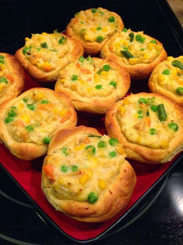 Mini chicken pot pies