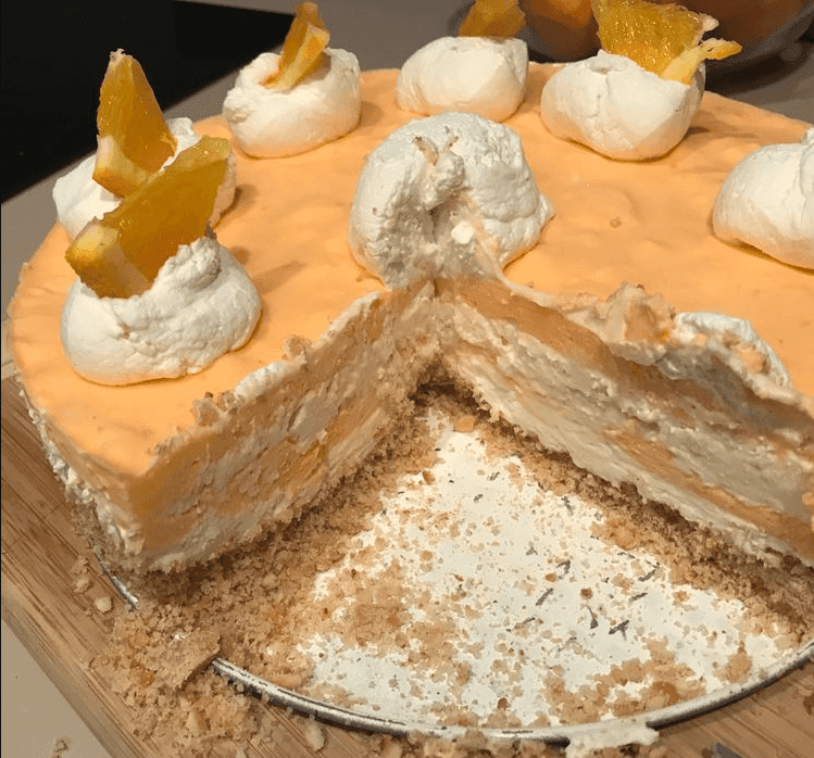 NO BAKE ORANGE CREAMSICLE CHEESECAKE