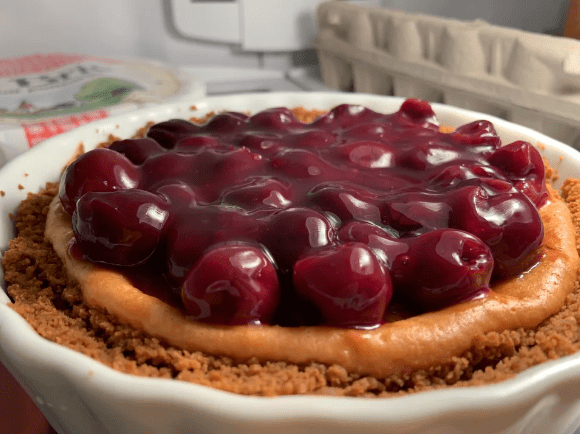 Honey Cherry Cheesecake