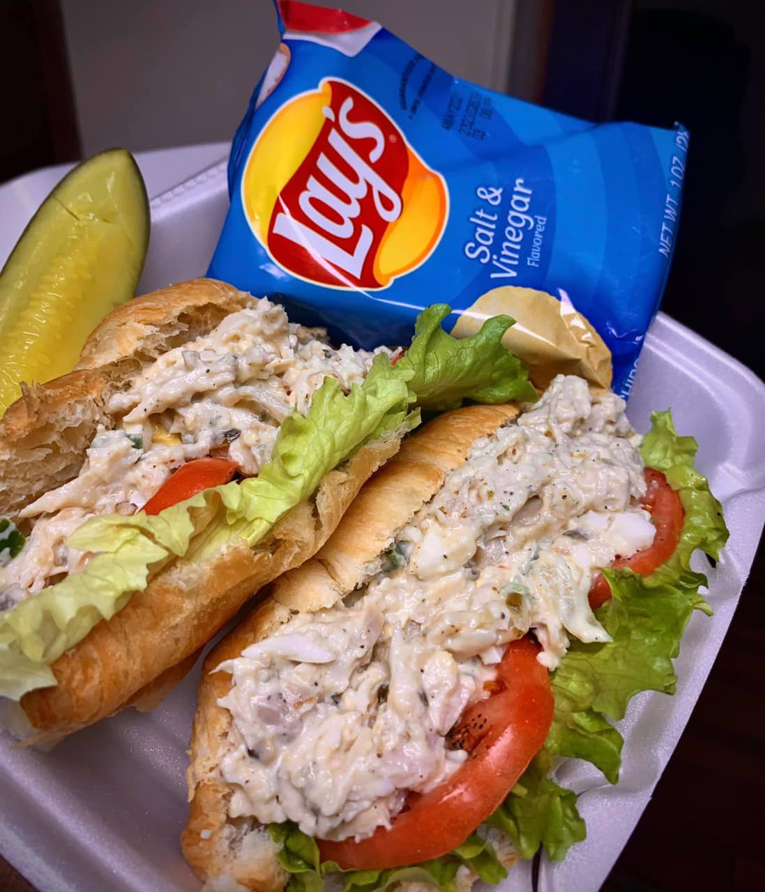 Chicken salad croissants