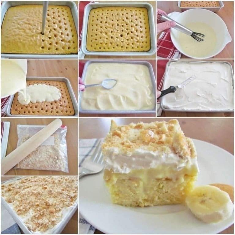 Lush Banana Pudding Cake
