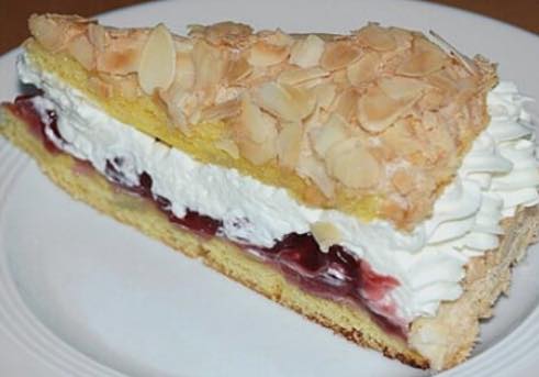 SIMPLE SKY CAKE WITH SOUR CHERRIES RECIPE