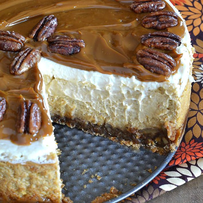 Pecan Pie Pumpkin Cheesecake